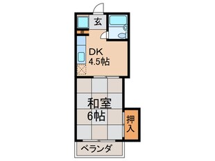 メゾンナニワの物件間取画像